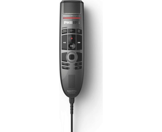 MikrofonS Philips SpeechMike Premium Touch, -37 dB, 200 - 12000 Hz, Unidirectional, Wired, USB, Black Новинки Компьютерная техника
