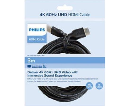 Vads Philips HDMI - HDMI 3m melns (SWV5531/00) Новинки Компьютерная техника
