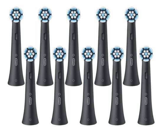 Końcówka Oral-B Końcówki na szczoteczki iO Delikatne czyszczenie czarny 10 szt. FFU Uzgaļi elektriskajām zobu birstēm