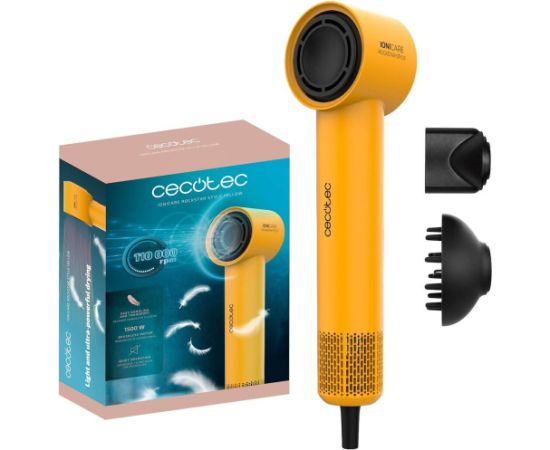 Suszarka Cecotec IoniCare RockStar Style Yellow Jaunumi - Skaistums