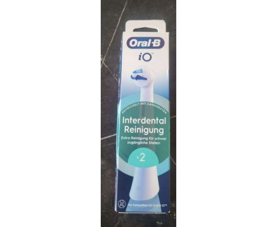 Oral-B iO Aufsteckbürsten Interdental Reinigung 2er Uzgaļi elektriskajām zobu birstēm