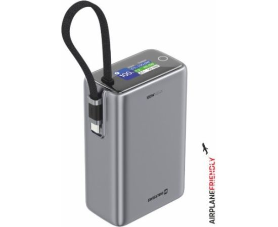 Swissten Power Bank 25000 mAh (96.25Wh) 100W co Встроенный кабель USB-C Power-банки