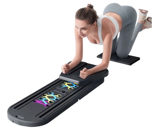 Daudzfunkcionāla Push-Up un Pilates tāfele inSPORTline Pushap Zen Atspiešanās rokturi