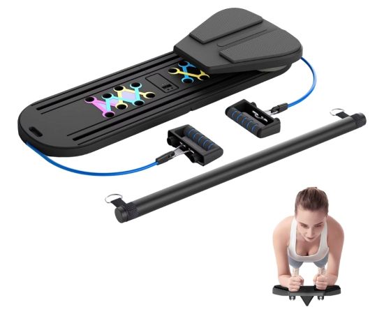 Daudzfunkcionāla Push-Up un Pilates tāfele inSPORTline Pushap Zen Atspiešanās rokturi