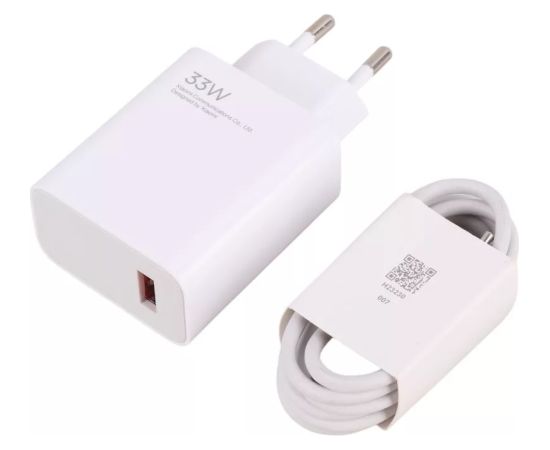 Xiaomi MDY-16-EF USB-A 33W Travel Charger + Cable USB-C White (Bulk) Зарядные устройства