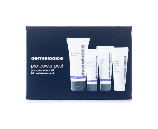 Pro Power Peel Post-Procedure Set Dermalogica: UltraCalming, Serum, For Face, 30 ml + UltraCalming, Gel, For Face + UltraCalming, UV Protection, Broad Spectrum Sunscreen, SPF 30 + UltraCalming, Cleansing Gel, For Face, 50 ml Dāvanu komplekti