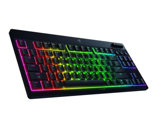 Bezvadu klaviatūra Razer BlackWidow V4 LP TKL HyperSpeed Green Switch US Эпиляторы, триммеры для бикини, женские бритвы