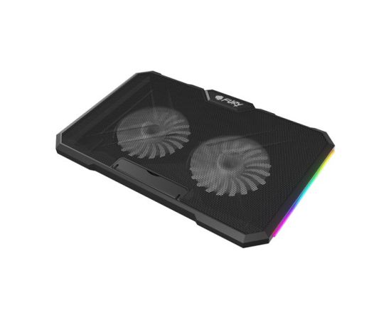 FURY GUNBAI G3 Laptop Cooling Pad 14.1–17.3" with 2 Fans, RGB Lighting, 2× USB Cистемы охлаждения для ноутбуков