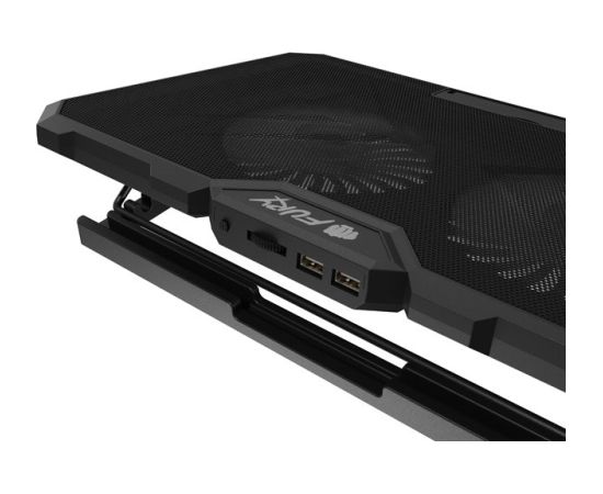 FURY GUNBAI G3 Laptop Cooling Pad 14.1–17.3" with 2 Fans, RGB Lighting, 2× USB Cистемы охлаждения для ноутбуков