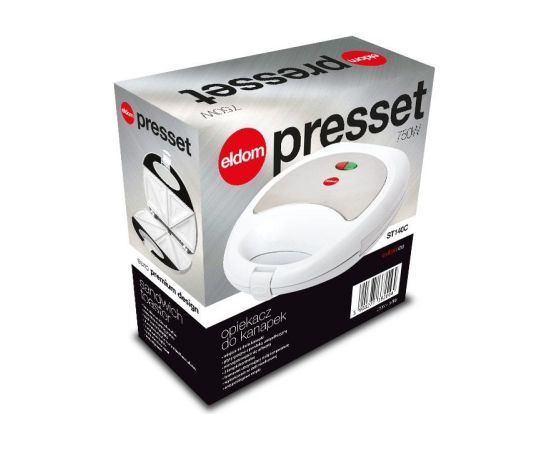 ELDOM Sandwich RUDDY, 750 W, granite slabs Tosteri