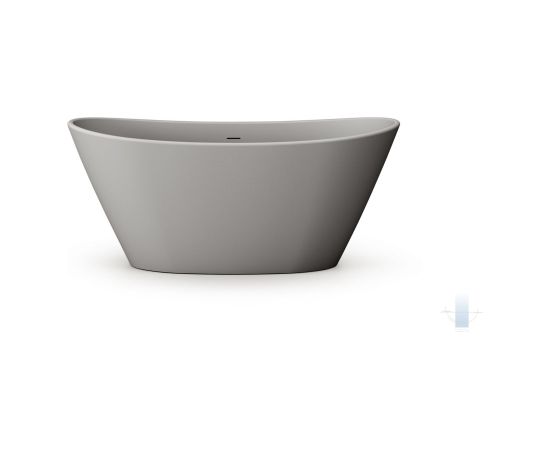 PAA Amore Silk Brīvi Stāvoša Akmens Masas Vanna Matēti Pelēka Крупная бытовая техника