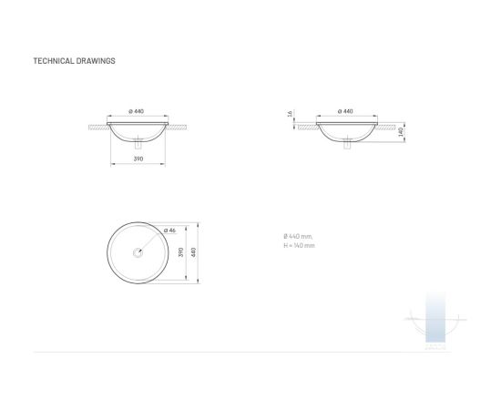 PAA Round Iebūvējama Akmens Masa Vannas Istabas Izlietne Balta Крупная бытовая техника