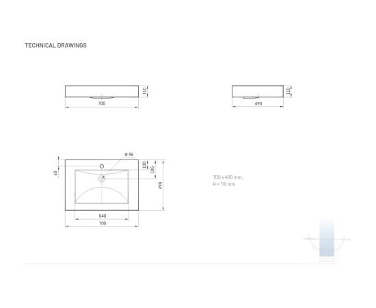 PAA Long Step Akmens Masas Vannas Istabas Izlietne Jaunumi Sadz. tehnika