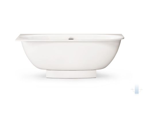 PAA Verso D Brīvi Stāvoša Akmens Masas Vanna Ar Noapaļotu Malu Крупная бытовая техника