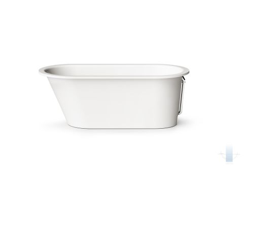 PAA Vario L Brīvi Stāvoša Akmens Masas Vanna Balta Крупная бытовая техника