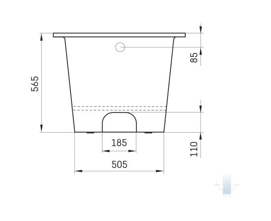 PAA Vario M Brīvi Stāvoša Akmens Masas Vanna Balta Крупная бытовая техника
