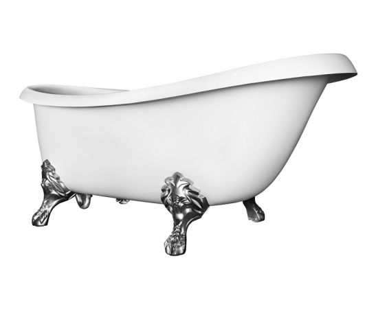 PAA Victoria Brīvi Stāvoša Akmens Masas Vanna ar Antica Kājām Из каменной массы