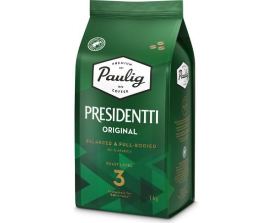 Paulig Presidentti Original 1kg kafijas pupiņas Kafijas kapsulas, kafija