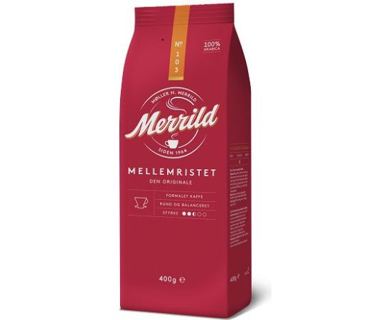 Maltā kafija Merrild Mellemristet 103, 400g Kafijas kapsulas, kafija