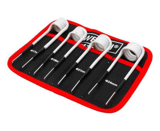 Welzh Werkzeug Indukcijas uzgaļu komplekts, 17, 19, 21 un 24 mm, Welzh Сварные машины