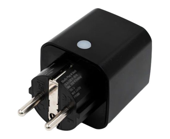 Shelly Plug M Gen3 Matter 13A smart socket, black Viedās rozetes
