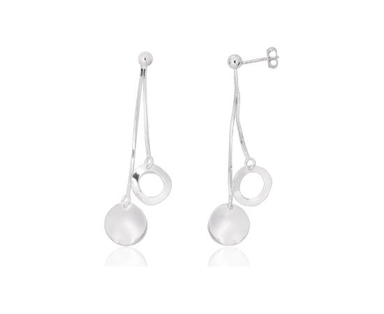 Sudraba auskari-puseti #2204318, Sudrabs 925°, 4 gr. Puseti