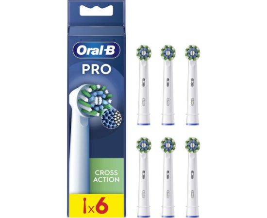 Główka do Szczoteczki do Zębów Oral-B Pro Cross Action 6 Sztuk Uzgaļi elektriskajām zobu birstēm