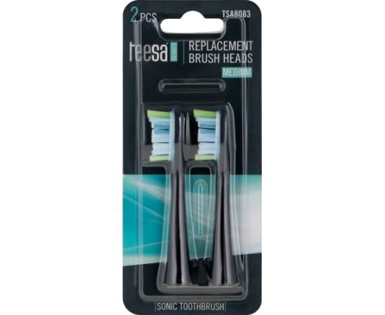 Główki do szczoteczki sonicznej Teesa Sonic Elite TSA8082-B średnie Uzgaļi elektriskajām zobu birstēm