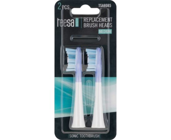 Główki do szczoteczki sonicznej Teesa Sonic Elite TSA8082-W średnie Uzgaļi elektriskajām zobu birstēm