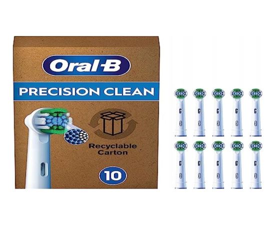 Końcówka Braun Braun Oral-B Pro Precision Clean brush heads, pack of 10 (frustration-free outer packaging) Uzgaļi elektriskajām zobu birstēm