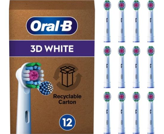 Końcówka Oral-B Oral-B Aufsteckbürsten3D White 12 Stück Uzgaļi elektriskajām zobu birstēm