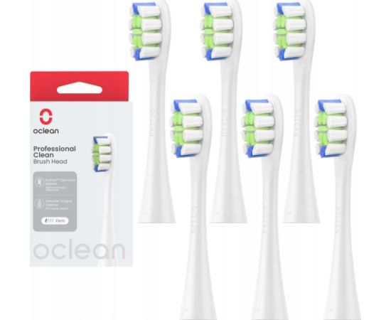 Końcówka Oclean Professional Clean 6szt. Uzgaļi elektriskajām zobu birstēm