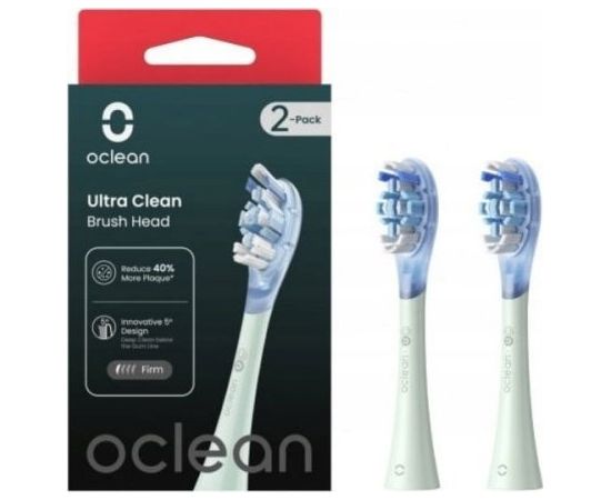 Końcówka Oclean Ultra Clean 2 szt. biała Насадки для электрических зубных щеток