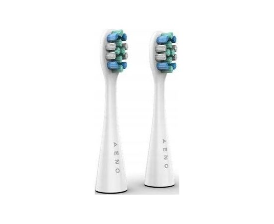 Końcówka Aeno AENO Replacement toothbrush heads, White, Dupont bristles, 2pcs in set (for ADB0001S/ADB0002S) Uzgaļi elektriskajām zobu birstēm