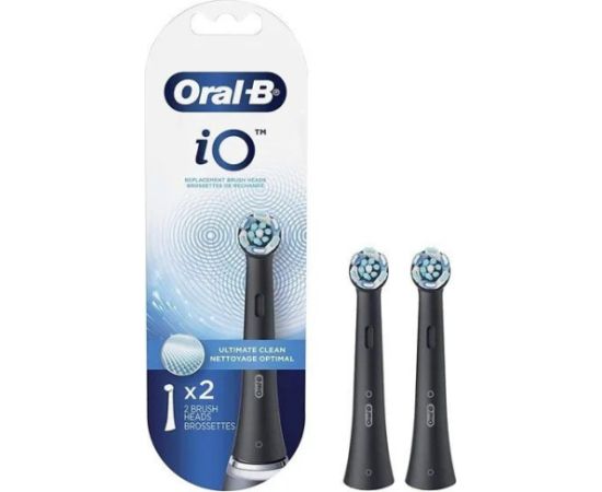 Końcówka Braun Oral-B iO Ultimate Clean Black 2szt. (RBCB-2) Uzgaļi elektriskajām zobu birstēm