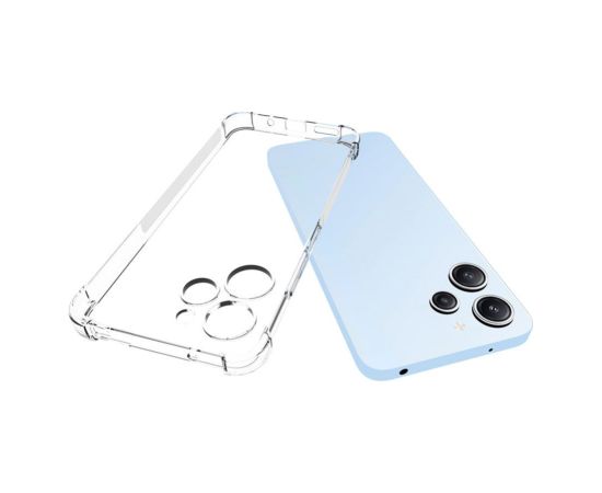 Evelatus Xiaomi  Redmi 12 Military Shockproof Silicone Case Transparent Transparent Neoriģinālie Maciņi