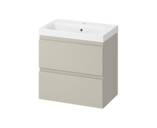 Шкафчик для ванной MODUO SLIM 60 Cashmere с раковиной Izlietnes skapis