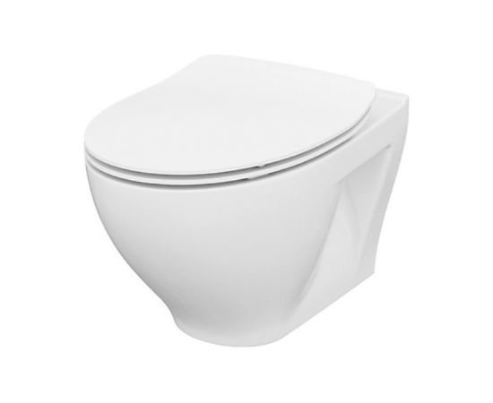 Унитаз подвесной  CERSANIT Moduo  Clean ON с крышкой duroplast Soft Close Крупная бытовая техника