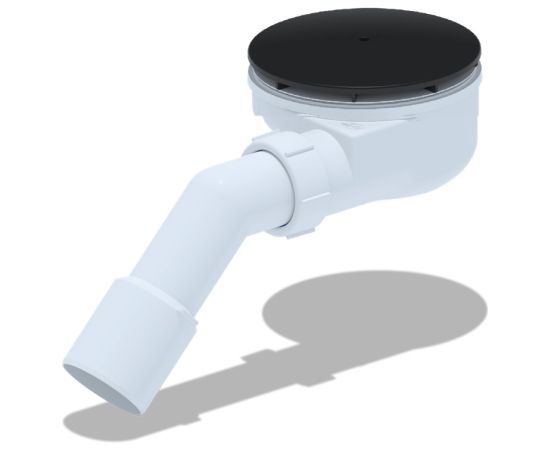 Sifons dušas paliktnim 1 1/2-90 h=53, "Black" Sifoni