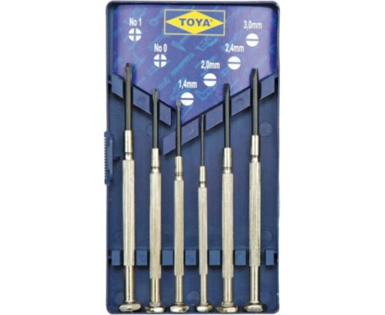 Skrūvgriežu komplekts smalkiem darbiem 6 gab. Mehāniskie instrumenti