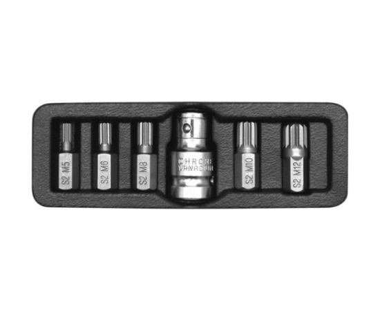 Yato Uzgaļu SPLINE komplekts 6 gab. Mehāniskie instrumenti