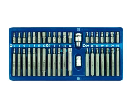 Uzgaļu HEX,TORX,SPLINE komplekts  40 gab. Mehāniskie instrumenti