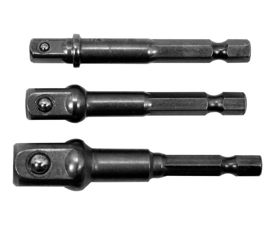 Adapteru komplekts 1/4'',3/8'',1/2", 3 gab. Mehāniskie instrumenti