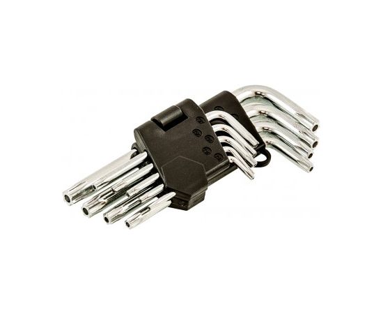 Atslēgu Torx komplekts , 9 gab., CrV Mehāniskie instrumenti