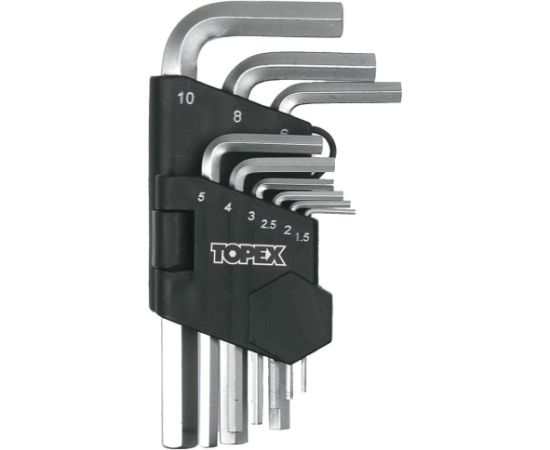 Seškanšu atslēgu komplekts  9 gab., CrV Mehāniskie instrumenti