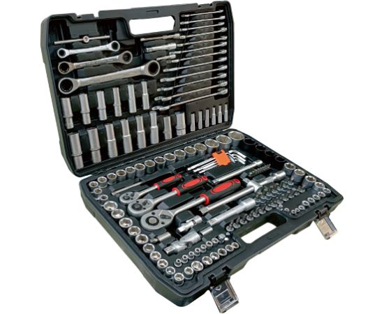 Instrumentu komplekts  1/2", 3/8", 1/4'' 151 gab. Mehāniskie instrumenti