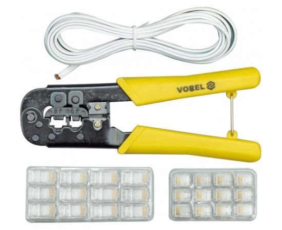 Vorel Saspiešanas knaibles datorvadiem komplekts Mehāniskie instrumenti