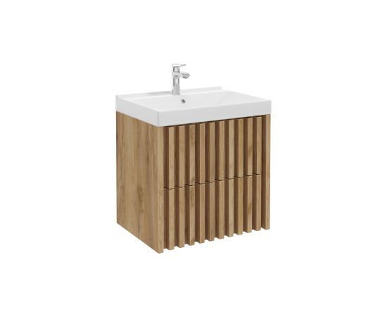 Шкафчик для ванной Tripoli с раковиной  60 cm, дуб Izlietnes skapis
