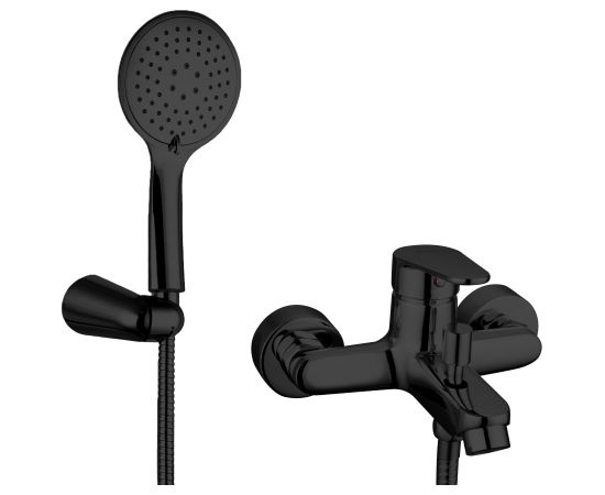 Смеситель для ванны и душа Bora Smart  с аксессуарами черный Крупная бытовая техника