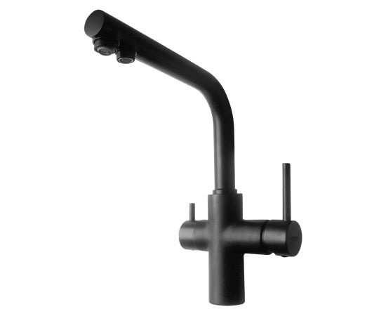 Vento Смеситель для кухонной раковины Cucina с фильтром , черный Крупная бытовая техника